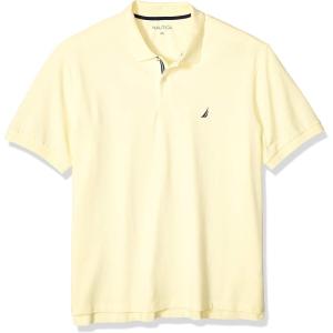 imageNautica Mens Big ampamp Tall Short Sleeve Stretch Solid Deck Polo ShirtFrench Vanilla