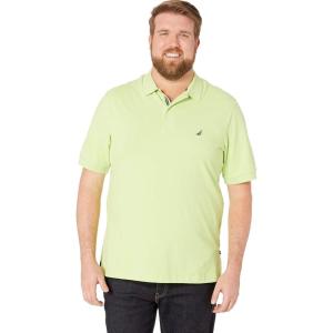 imageNautica Mens Big ampamp Tall Short Sleeve Stretch Solid Deck Polo ShirtMist Green