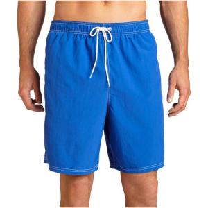 imageNautica Mens Solid Quick Dry Classic Logo Swim TrunkNautica Blue