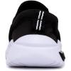 imageNautica Kids Athletic SlipOn Sneakers  Comfortable Bungee Running Shoes for Boys and Girls  Stylish and Supportive Footwear for Active Kids Big KidLittle KidToddlerBlack Whitemalmin