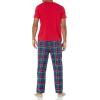 imageNautica Mens Plaid Flannel Pajama Pant SetNautica Red