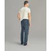 imageNautica Mens Plaid Flannel Pajama Pant SetOatmeal Heather