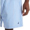 imageNautica Mens Sustainably Crafted Plaid Poplin Sleep ShortBlue Yonder