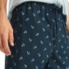 imageNautica Mens Sustainably Crafted Printed Poplin Sleep ShortMaritime Navy