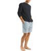 imageNautica Mens Sustainably Crafted Striped Poplin Sleep ShortEnsign Blue