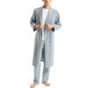 imageNautica Mens Sustainably Crafted Striped RobeEnsign Blue