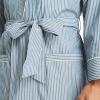 imageNautica Mens Sustainably Crafted Striped RobeEnsign Blue