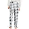 imageNautica mens Sustainably Crafted Plaid Fleece Sleep PantGray