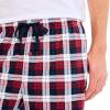 imageNautica mens Sustainably Crafted Plaid Fleece Sleep PantRio Red