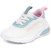 imageNautica Kids Athletic SlipOn Sneakers  Comfortable Bungee Running Shoes for Boys and Girls  Stylish and Supportive Footwear for Active Kids Big KidLittle KidToddlerWhite Blue Pink