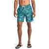 imageNautica Mens Standard Sustainably Crafted 8quot Tropical Print QuickDry SwimRich Teal