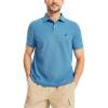 imageNautica Mens Sustainably Crafted Classic Fit Performance Deck PoloDelft