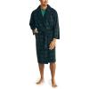 imageNautica Mens Sustainably Crafted Plaid RobeEmerald YardOne Size