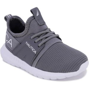 imageNautica Kids Sneaker Athletic SlipOn Bungee Running ShoesBoy  GirlBig KidLittle KidToddler  NeaveKappilGrey Tonal