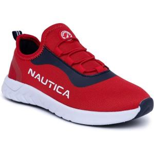 imageNautica Kids Sneaker Athletic SlipOn Bungee Running ShoesBoy  GirlBig KidLittle KidToddler  NeaveKappilLakerockred