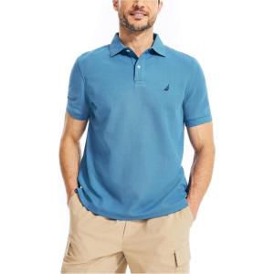 imageNautica Mens Sustainably Crafted Classic Fit Performance Deck PoloDelft