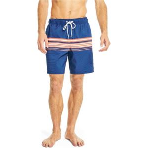 imageNautica Sustainably Crafted 6quot Striped SwimNavy