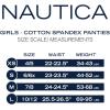 imageNautica Girls Brief Underwear  5 Pack Casual Stretch Logo Waistband MidWaist Briefs  Girls Cotton Underwear 412Hibiscus Floral PrintPowder PinkWhite DawnNavy HeatherWhite