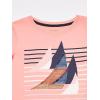 imageNautica Girls Long Sleeve Graphic TShirt Flip Sequin and Glitter EmbellishmentsFlamingo Pink Sail
