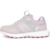 imageNautica Girls Sneakers  LaceUp Tennis Shoes Casual ampamp Comfortable for ToddlersToddler Little Kids ampamp Big Kids PlatformRegularGrey Iridescent Pink