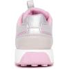 imageNautica Girls Sneakers  LaceUp Tennis Shoes Casual ampamp Comfortable for ToddlersToddler Little Kids ampamp Big Kids PlatformRegularGrey Iridescent Pink