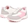 imageNautica Girls Sneakers  LaceUp Tennis Shoes Casual ampamp Comfortable for ToddlersToddler Little Kids ampamp Big Kids PlatformRegularGrey White Pink