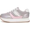 imageNautica Girls Sneakers  LaceUp Tennis Shoes Casual ampamp Comfortable for ToddlersToddler Little Kids ampamp Big Kids PlatformRegularSilver Iridescent Pink
