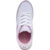 imageNautica Girls Sneakers  LaceUp Tennis Shoes Casual ampamp Comfortable for ToddlersToddler Little Kids ampamp Big Kids PlatformRegularWhite Iridescent Pink