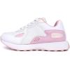 imageNautica Girls Sneakers  LaceUp Tennis Shoes Casual ampamp Comfortable for ToddlersToddler Little Kids ampamp Big Kids PlatformRegularWhite Iridescentolivet