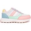 imageNautica Girls Sneakers  LaceUp Tennis Shoes Casual ampamp Comfortable for ToddlersToddler Little Kids ampamp Big Kids PlatformRegularWhite Pastel Multi