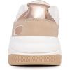 imageNautica Girls Sneakers  LaceUp Tennis Shoes Casual ampamp Comfortable for ToddlersToddler Little Kids ampamp Big Kids PlatformRegularWhite Rosegold