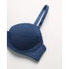 imageNautica Girls Training Bra  4 Pack6 Pack ACup Ribbed Molded Starter Bras for Teens with Adjustable Strap Sizes 30A36AMedium Grey HeatherVintage Indigo 4pk Molded Rib