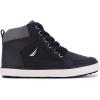 imageNautica Kids Sneaker LaceUp Fashion Shoe with BootLike High Top Design for Boys and Girls Big KidLittle Kid Sizes  HorizonBlack Grey