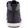 imageNautica Kids Sneaker LaceUp Fashion Shoe with BootLike High Top Design for Boys and Girls Big KidLittle Kid Sizes  HorizonBlack Grey