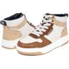 imageNautica Kids Sneaker LaceUp Fashion Shoe with BootLike High Top Design for Boys and Girls Big KidLittle Kid Sizes  HorizonIvory Tan