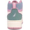imageNautica Kids Sneaker LaceUp Fashion Shoe with BootLike High Top Design for Boys and Girls Big KidLittle Kid Sizes  HorizonPink Pastel Platform