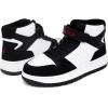 imageNautica Kids Sneaker LaceUp Fashion Shoe with BootLike High Top Design for Boys and Girls Big KidLittle Kid Sizes  HorizonWhite Black Red