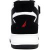 imageNautica Kids Sneaker LaceUp Fashion Shoe with BootLike High Top Design for Boys and Girls Big KidLittle Kid Sizes  HorizonWhite Black Red
