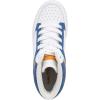 imageNautica Kids Sneaker LaceUp Fashion Shoe with BootLike High Top Design for Boys and Girls Big KidLittle Kid Sizes  HorizonWhite Blue Grey