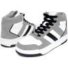 imageNautica Kids Sneaker LaceUp Fashion Shoe with BootLike High Top Design for Boys and Girls Big KidLittle Kid Sizes  HorizonWhite Grey Black
