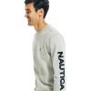 imageNautica Mens Basic Crew Neck Fleece SweatshirtSmoke Grey Heather