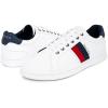 imageNautica Mens Casual Shoe Classic LaceUp Low Top Loafer Fashion Sneaker  in Medium ampamp Wide Width SizesWhite Red Navyhenrey