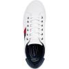 imageNautica Mens Casual Shoe Classic LaceUp Low Top Loafer Fashion Sneaker  in Medium ampamp Wide Width SizesWhite Red Navyhenrey