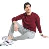 imageNautica Mens Classic Fit Navtech Soft VNeck SweaterCrimson