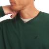 imageNautica Mens Classic Fit Navtech Soft VNeck SweaterForest Green