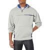 imageNautica Mens Competition Sustainably Crafted Logo Drawcord Pullover HoodieGrey Heather