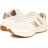 imageNautica Girls Sneakers  LaceUp Tennis Shoes Casual ampamp Comfortable for ToddlersToddler Little Kids ampamp Big Kids PlatformRegularBone Gold