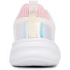imageNautica Kids Girls Metallic Fashion Sneaker LaceUp Athletic Running Shoe I kappil I Big Kid  Little Kid  ToddlerWhite Iridescentnigel