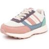 imageNautica Girls Sneakers  LaceUp Tennis Shoes Casual ampamp Comfortable for ToddlersToddler Little Kids ampamp Big Kids PlatformRegularBone Pink Blue