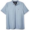 imageNautica Mens Big and Tall Short Sleeve Solid Deck Polo ShirtDeep Anchor Heather